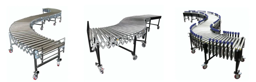 Home flexible gravity roller conveyors